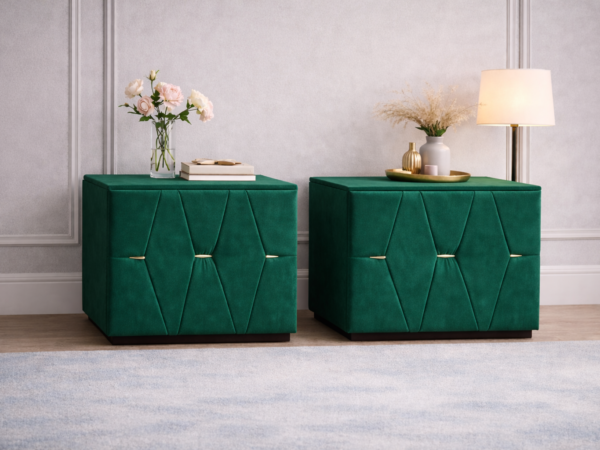 Set 2 noptiere Nova, Verde