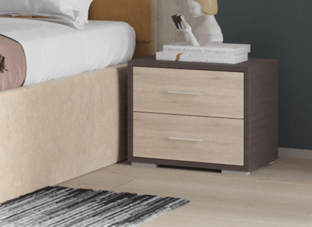 set-noptiere-atlantic-wenge_sonoma Set 2 noptiere Atlantic, Wenge/Sonoma - imagine 1