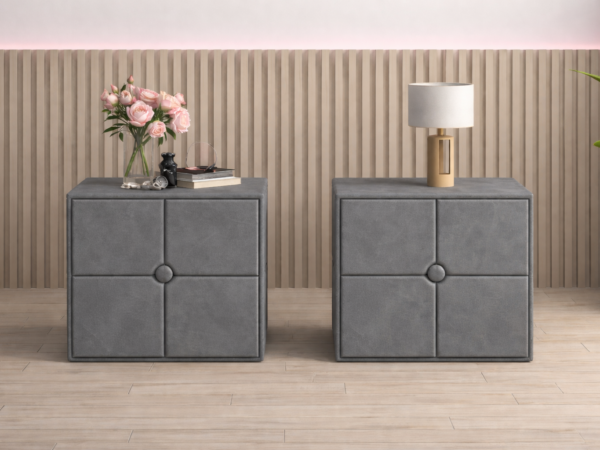 Set 2 noptiere Royal, Gri