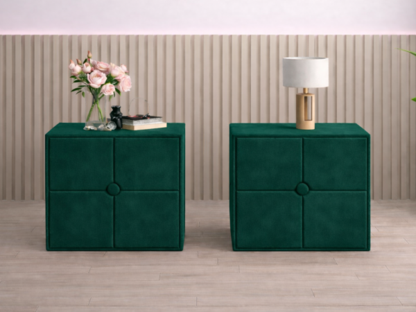 Set 2 noptiere Royal, Verde